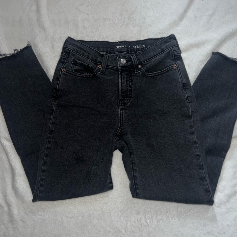 Old Navy Black Cropped Jeans for Women